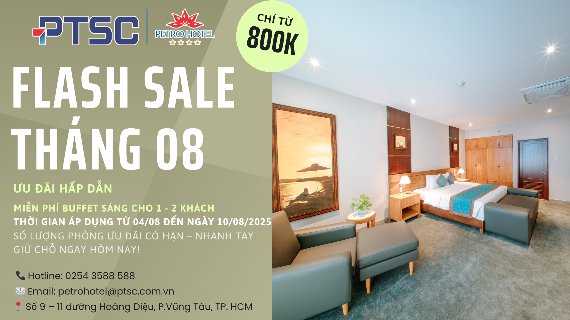 Flash sale tháng 08